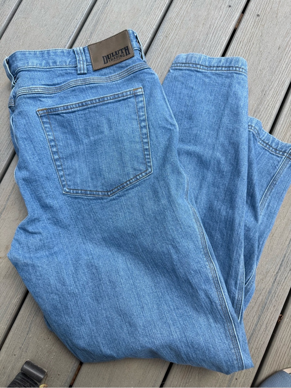 Duluth Trading Co Light Blue Denim Jeans